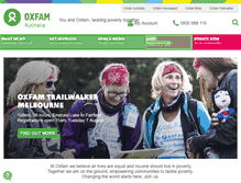 Tablet Screenshot of oxfam.org.au