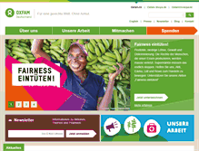 Tablet Screenshot of oxfam.de