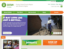 Tablet Screenshot of oxfam.ca